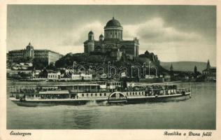 3 db régi magyar városképes lap: Budapest, Esztergom / 3 pre-1945 Hungarian town-view postcards
