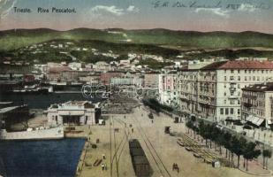 Trieste, Trst - 10 db régi városképes lap / 10 pre-1945 town-view postcards