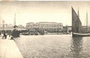 Pola - 10 db régi városképes lap / 10 pre-1945 town-view postcards