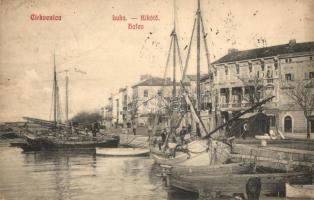 Crikvenica, Cirkvenica - 7 db régi városképes lap / 7 pre-1945 town-view postcards