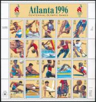 Summer Olympics, Atlanta  mini sheet, Nyári Olimpia, Atlanta kisív