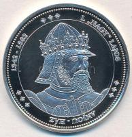 DN "Magyarország Keresztény Királyai / I. Nagy Lajos 1342-1382" Ag emlékérem (20g/0.333/38,36mm) T:PP