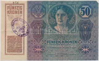 1914. 50K nehezen olvasható felülbélyegzéssel T:III