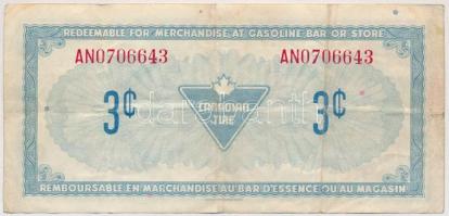 Kanada ~1960. 3c "Canadian Tire Corportaion Limited" vásárlási utalvány T:III 
Canada ~19...