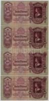 1930. 100P (4x) 3db sorszámkövető + 1db egyugrásos sorszámkövető T:I- Adamo P17