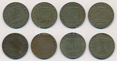 Ausztria 1980-1996. 20Sch Cu-Ni-Al (8xklf) forgalmi emlékkiadások T:2 patina
Austria 1980-1996. 20 ...