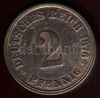 Német Birodalom / Császárság 1876A 2Pf T:3+