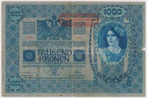 5db-os vegyes korona bankjegy tétel, közte 1923. 5000K "Magyar Pénzjegynyomda Rt. Budapest&quot...