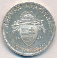 1938. 5P Ag "Szent István" T:2
Adamo P8.1