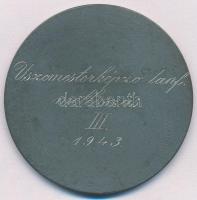 1943. "Magyar Királyi Kolozsvári IX. Honvéd Hadtestparancsnokság" fém díjérem, hátoldalon ...