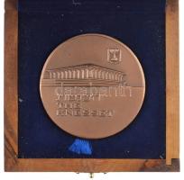 Izrael DN Knesszet / Jeruzsálem kétoldalas Br emlékérem, eredeti dísztokban (60mm) T:1- Israel ND Knesset / Jerusalem double-sided Br commemorative medallion in original display case (60mm) C:AU