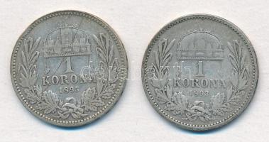 1893KB 1K Ag "Ferenc József" + 1895KB 1K Ag "Ferenc József" T:3 karc 
Adamo K5