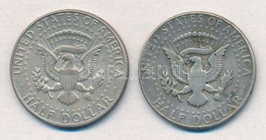 Amerikai Egyesült Államok 1968D 1/2$ Ag "Kennedy" (2x) T:2 
USA 1968D 1/2 Dollar Ag &quot...
