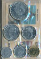 Spanyolország 1980. "Labdarugó VB 1982" szett 50c-100P (6xklf) eredeti tokban tanúsítvánny...