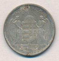 1930. 5P Ag "Horthy jobbra" T:2,2- patina
Adamo P8