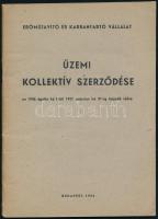 1956 Az Erőmű Javító és Karbantartó Vállalat kollektív szerződése