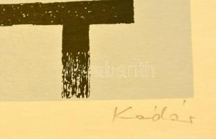 Kádár György (1912-2002): Almák. szitanyomat. papír. Jelzett. 13x22 cm