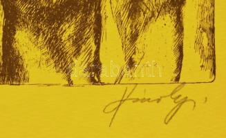 Károlyi András (?-?): Júdás. Ofszet, papír. Jelzett. 39x25 cm