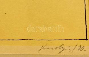 Károlyi András (?-?): Ökológia I.II.III. Ofszet, papír. Sorszámozott. Jelzett. egyenként 22x16 cm