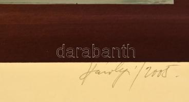 Károlyi András (?-?): Ikarosz. Szitanyomat.2/5 papír. Sorszámozott. Jelzett. 27x46 cm