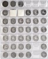 150db-os vegyes magyar Al fillér és forint érme tétel albumba rendezve T:vegyes