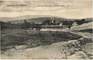 Pankota, Pancota; Kálvária Szőlőhegy a Világosi Várral, Menczer A. Adolf kiadása / vineyards with castle (EK)