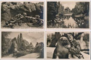 Hamburg, Stellingen, Carl Hagenbeck's Tierpark / zoo, 20 pre-1945 postcards in original case