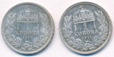 1915KB 1K Ag "Ferenc József" (2x) T:1-,2
Adamo K5.1