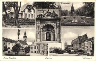 Sopron, Hűségkapu, Hatvan Ferenc turistaház, Ferenc József tér, Erzsébet kert, Széchenyi tér (EK)