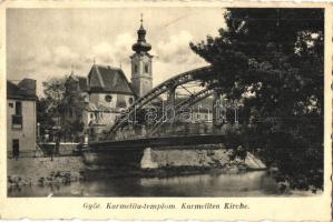 Győr, Karmelita templom, híd (gyűrődés / crease)
