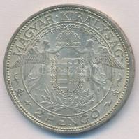 1938. 2P Ag "Madonna" T:2 patina 
Adamo P7