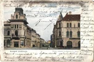 1900 Szeged, Híd utca, Gonda János, Katai László üzlete. Photogr. Keglovich E. No. 197. (kopott sarkak / worn corners)