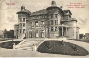 1911 Kaposvár, Nemzeti színház. Tervezték: Stahl és Magyar, építette: Melocco Péter. Kiadja Hagelmann Károly (EK)