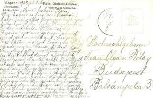 1938 Sopron, Hotel Lövér szálloda. Diebold-Gruber photo (EK)