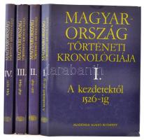Magyarország történeti kronológiája I-IV. kötet. Szerk.: Benda Kálmán. Bp., 1983, Akadémiai Kiadó. Második kiadás. Kiadói egészvászon-kötés, kiadói papír védőborítóban.