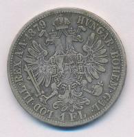 Ausztria 1879. 1Fl Ag "Ferenc József" T:2-
Austria 1879. 1 Florin Ag "Franz Joseph&q...