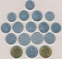 Moldova 17db-os vegyes érme tétel T:2 Moldova 17pcs of mixed coins lot C:XF