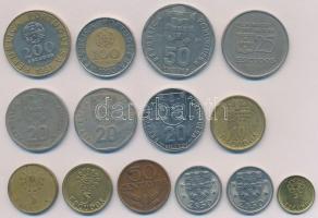 Portugália 14db-os vegyes érme tétel T:2,2- Portugal 14pcs of mixed coins C:XF,VF