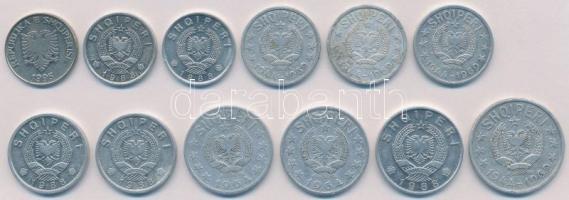 Albánia 1964-1988. 10q - 5L (12x) T:2,2-
Albania 1964-1988. 10 Qindarka - 5 Leke (12x) C:XF,VF