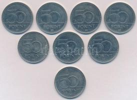 2006. 50Ft Cu-Ni "1956 tiszteletére" (4x) + 50Ft "125 éves a Magyar Vöröskereszt&quot...