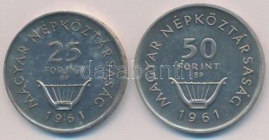 1961. 25Ft Ag + 50Ft Ag "Liszt" pár T:1-
Adamo EM7, EM8
