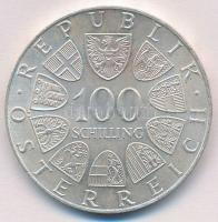 Ausztria 1974. 100Sch Ag "XII. téli olimpia - Innsbruck 1976." T:1-
Austria 1974. 100 Sch...