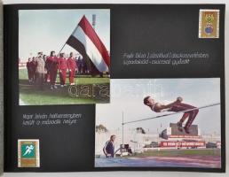 1973 A fegyverbarátság jegyében Csehszlovákiában rendezett III. katonai spartakiád fotóalbuma, 46 db...