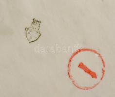 Zsolnay kisfiú labdával, kézzel festett, jelzett (Sinkó András), apró kopásokkal, m: 13 cm