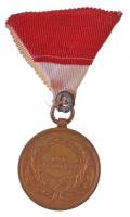 1914. "Ferenc József Bronz Vitézségi Érem" Br kitüntetés nem saját mellszalaggal. Szign.: ...