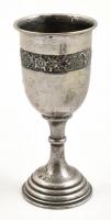 Ezüst(Ag) kupa, jelzett, mesterjeggyel, 1882-1932 aug.18. gravírozott felirattal m: 18 cm, nettó: 157,1 g