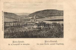 1903 Budapest II. Máriaremete, az új templom és környéke. Divald Károly 310. sz. (EK)