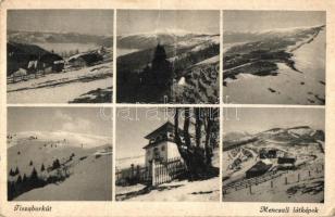 Tiszaborkút, Kvaszi; Mencsuli látképek. Márton Merike felvételei / Menchul mountain peak, rest house, chalet (fa)