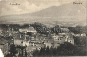 1909 Késmárk, Kezmarok; látkép, Thököly vár. Kiadja Feitzinger Ede 910. 1906/16. / general view, castle (EM)