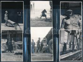 cca 1952 Sztálinvárosi riport, 53 db szabadon felhasználható vintage negatív + 12 db vintage fotó, a...